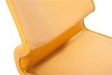 [Dining Chair] Gun color frame + PU，Dining Room Chairs with Ergonomic Backres