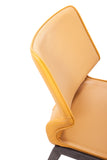 [Dining Chair] Gun color frame + PU，Dining Room Chairs with Ergonomic Backres